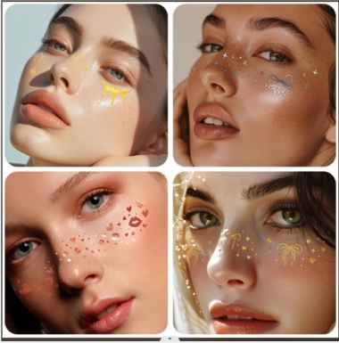 Face Glitter Stickers