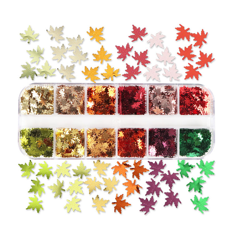 Maple Leaf Nail Sequins